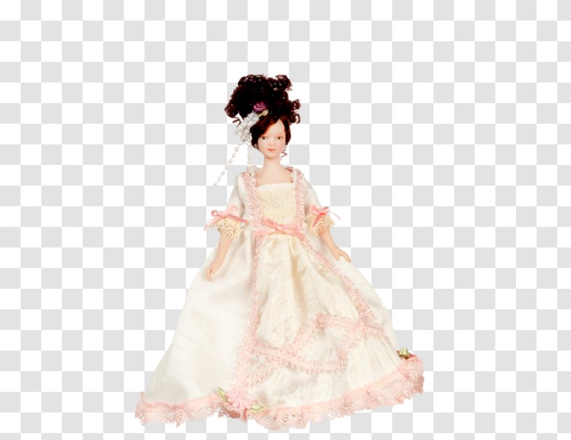 Dollhouse Bisque Doll Miniature Toy - Silhouette - Victorian Dollhouses Assembled Transparent PNG