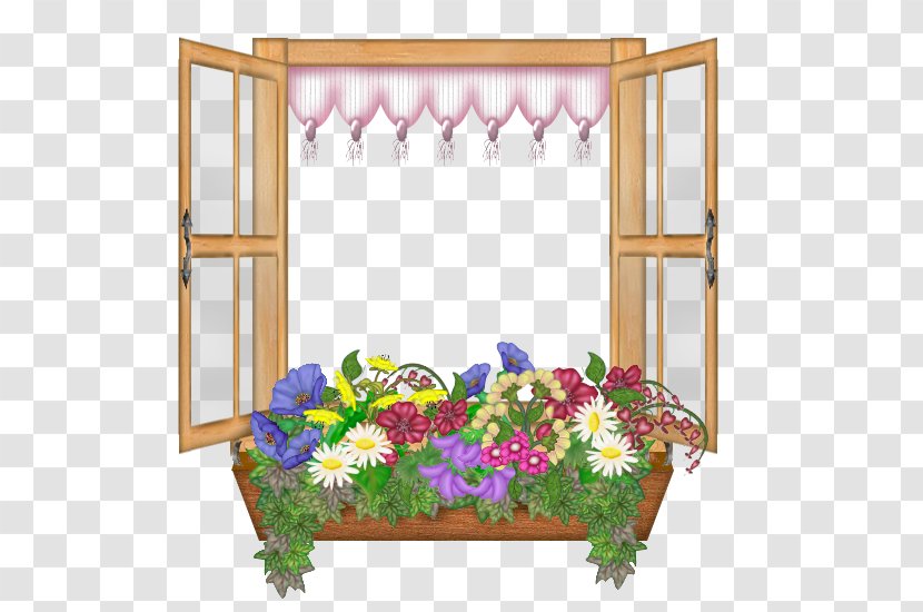 Floral Design Boarding School People Play Games - Flora - Window Flower Transparent PNG