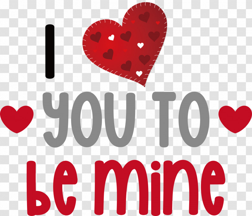 I Love You Be Mine Valentines Day Quote Transparent PNG