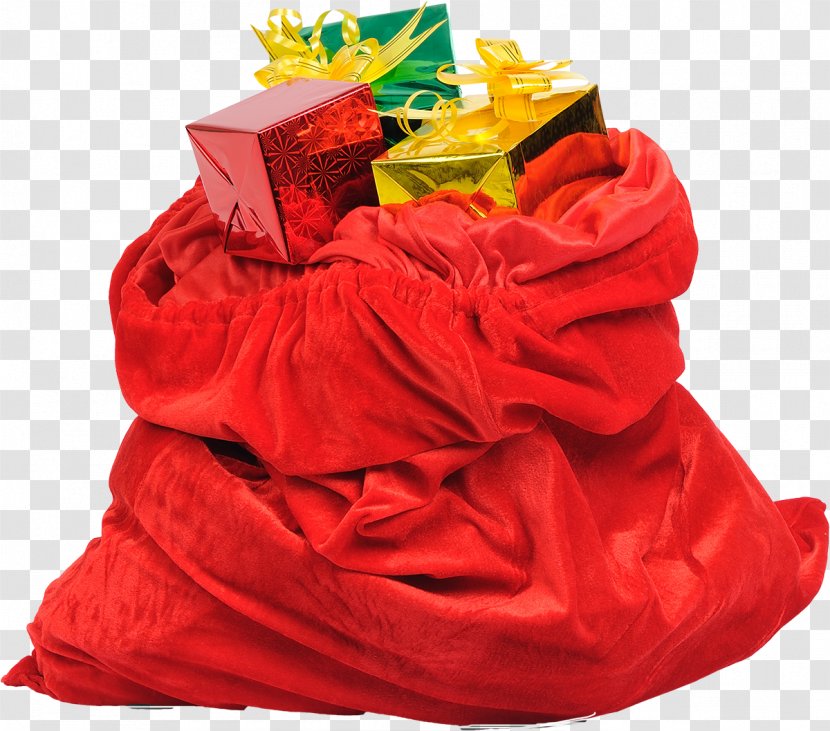 Santa Claus Christmas Bag Clip Art - Bags Material Free Download Transparent PNG