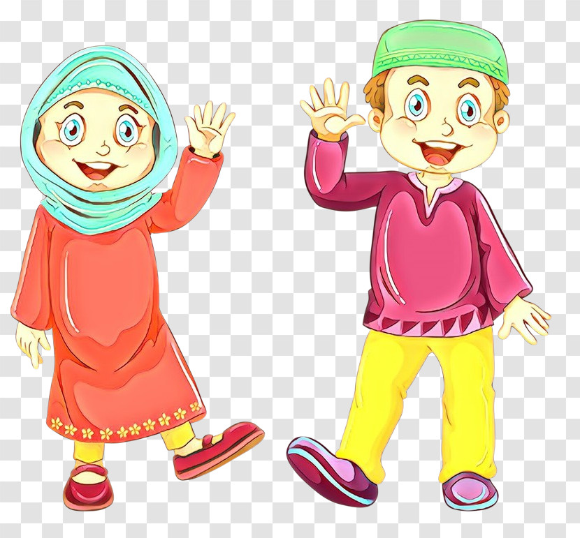 Cartoon Child Gesture Transparent PNG