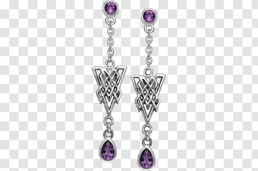 Earring Jewellery Gemstone Silver Clothing Accessories - Fashion - Celtic Style Transparent PNG