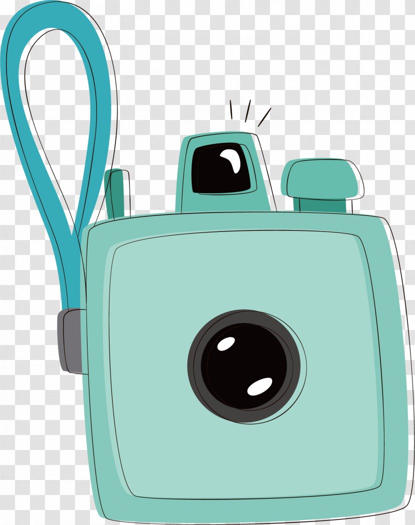 Digital Cameras - Optics - Blue Camera Vector Transparent PNG