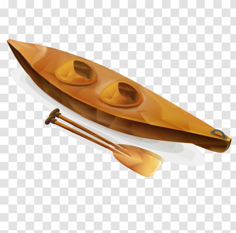 Download - Ship - Vector Small Wooden Boat Transparent PNG