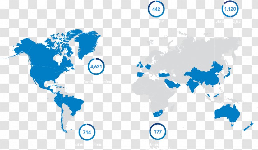 World Map Second Language - Spoken - Annual Summary Transparent PNG