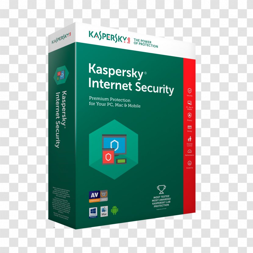 Kaspersky Internet Security Antivirus Software Lab Anti-Virus - Computer Transparent PNG