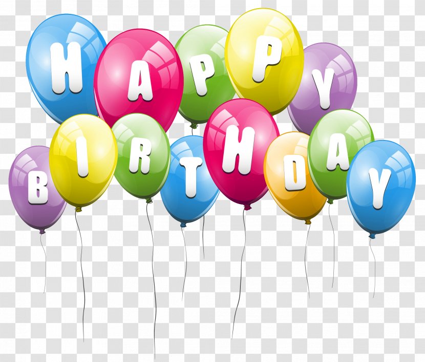 Happy Birthday To You Risbridger Ltd Clip Art - Text - Balloon Background Cliparts Transparent PNG
