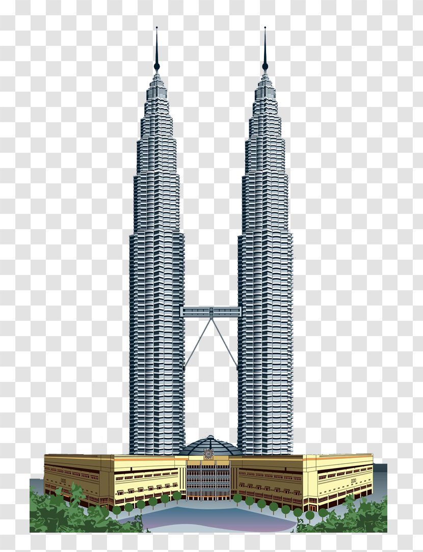 Petronas Towers Taipei 101 Burj Khalifa Willis Tower World Trade Center - Twin - Malaysia Transparent PNG