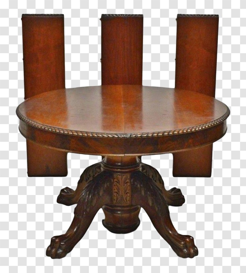 Table Antique Furniture Victorian Era Dining Room - End Transparent PNG