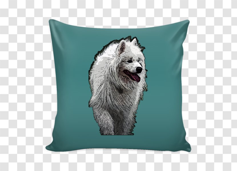 Samoyed Dog Breed Throw Pillows Cushion - Pillow Transparent PNG