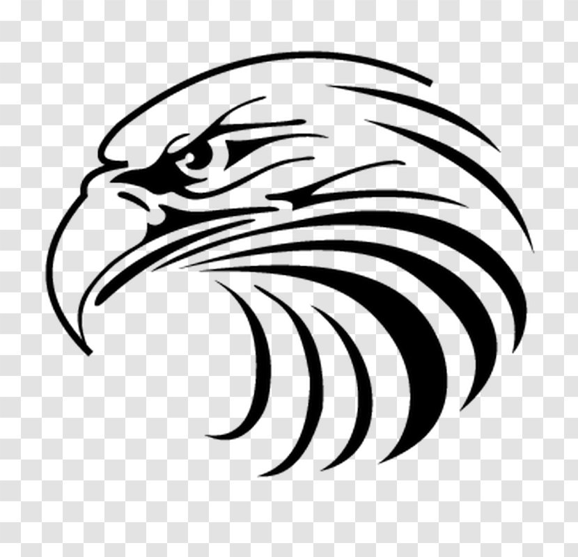 Clip Art Vector Graphics Openclipart Bald Eagle - Monochrome Transparent PNG