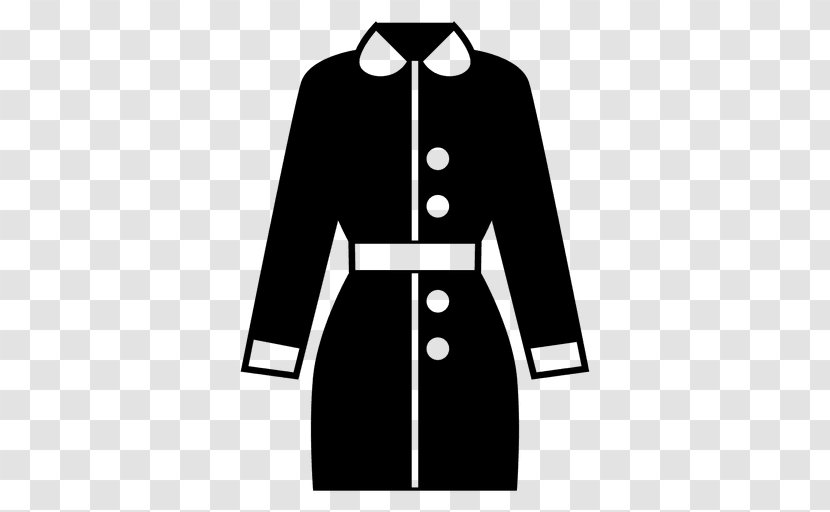 Clothing Dress Shirt Jacket Coat - Silhouette Transparent PNG