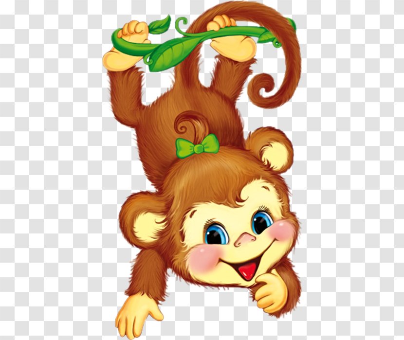 Cartoon Drawing Monkey Clip Art - Animation Transparent PNG