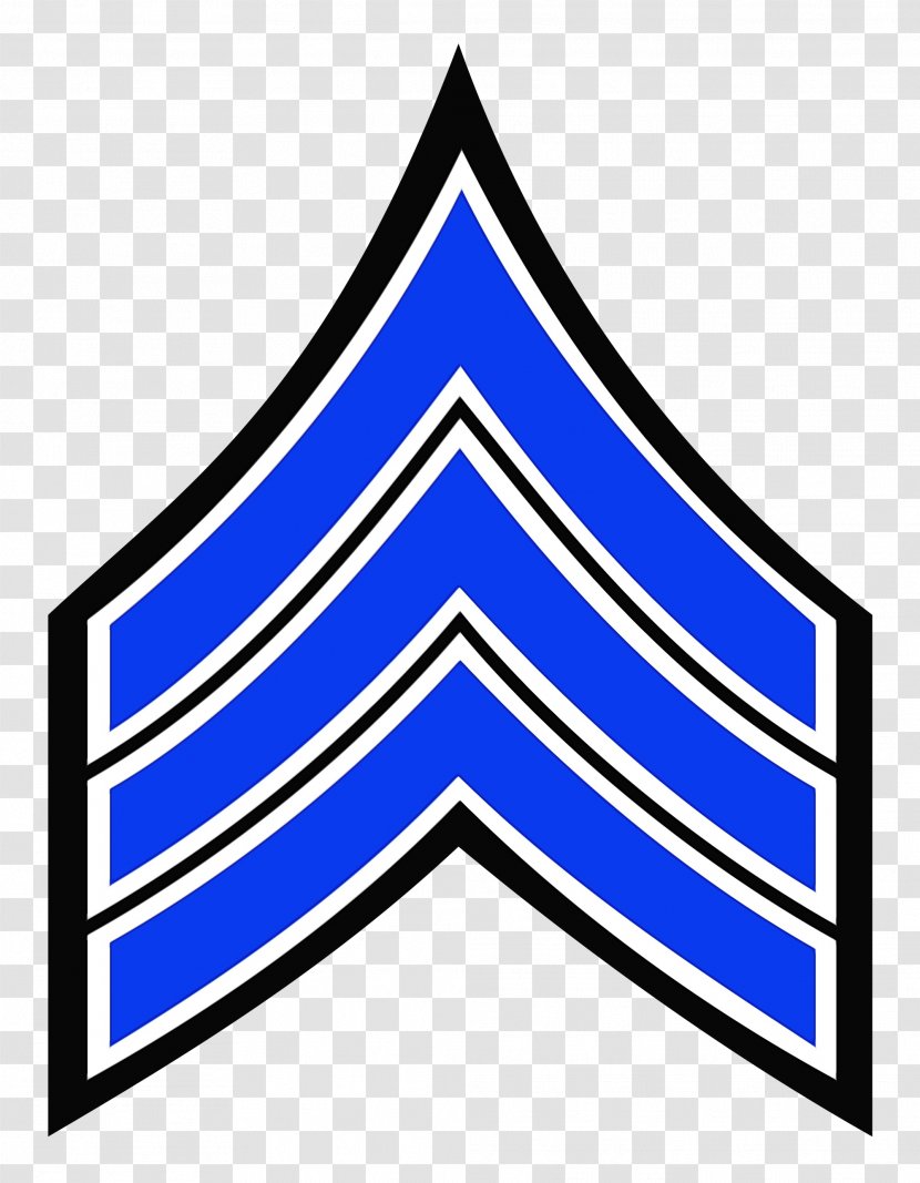 Sergeant New York City Police Department Chevron Military Rank - United States Army Officer Insignia Transparent PNG
