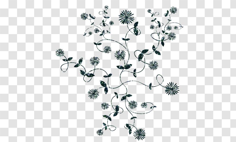 Clip Art - Flora - Black And White Transparent PNG