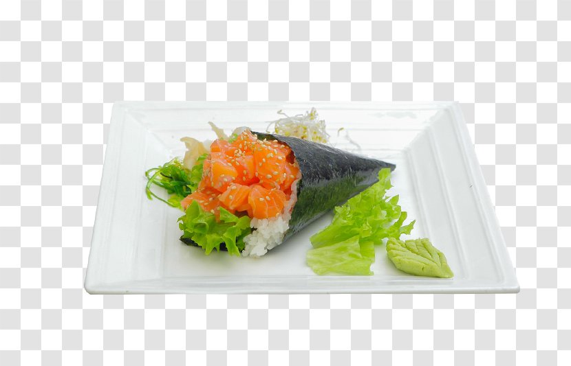 Sashimi Japanese Cuisine Tableware Food - Recipe - Salmon Sushi Transparent PNG