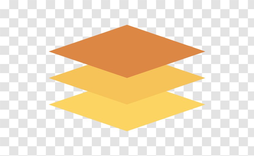 Line Triangle - Orange Transparent PNG