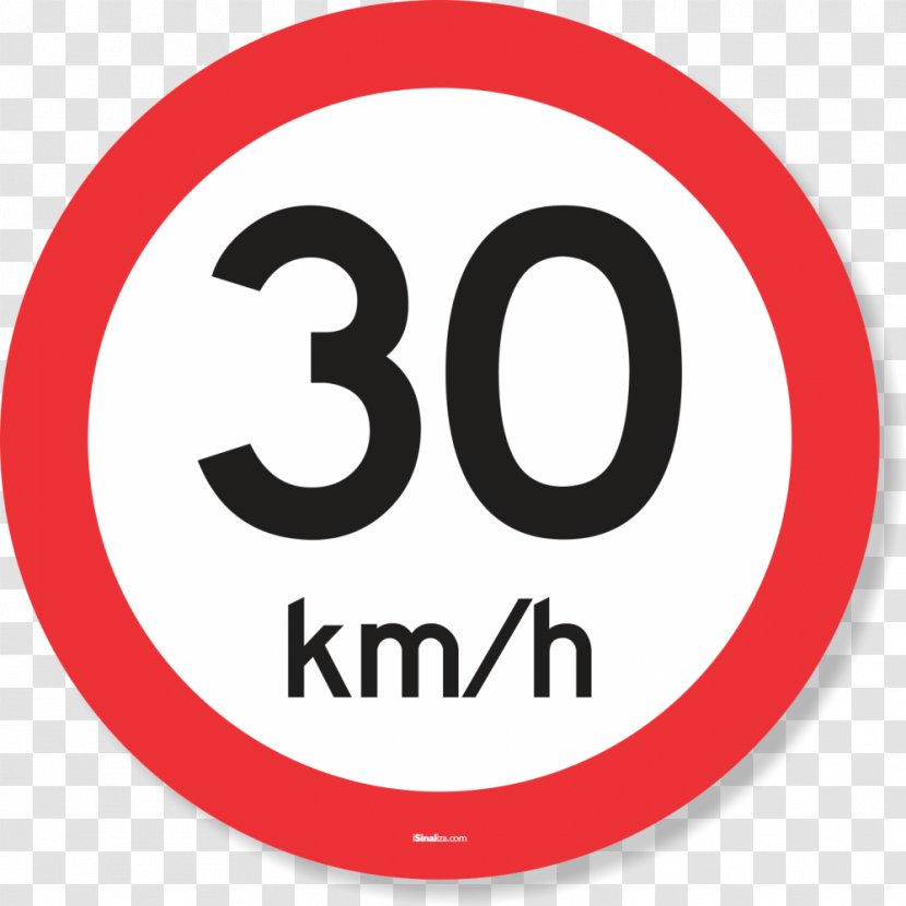 Speed Limit Prohibitory Traffic Sign United Arab Emirates - 5 Transparent PNG