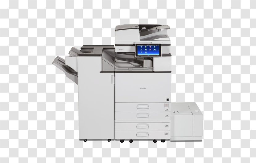 Multi-function Printer Ricoh Photocopier Image Scanner - Automatic Document Feeder Transparent PNG
