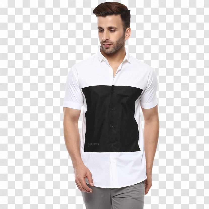 T-shirt Sleeve White Dress Shirt - Fashion Transparent PNG