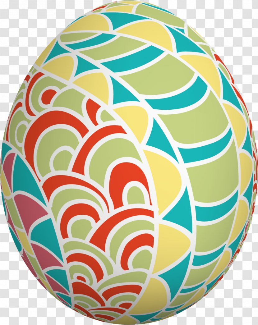 Easter Egg - Designer - Hand Painted Colorful Eggs Transparent PNG