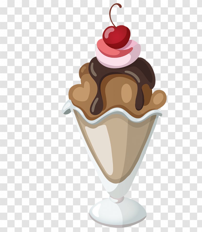 Ice Cream Cones Sundae Milkshake - Dondurma - Chocolate Transparent PNG
