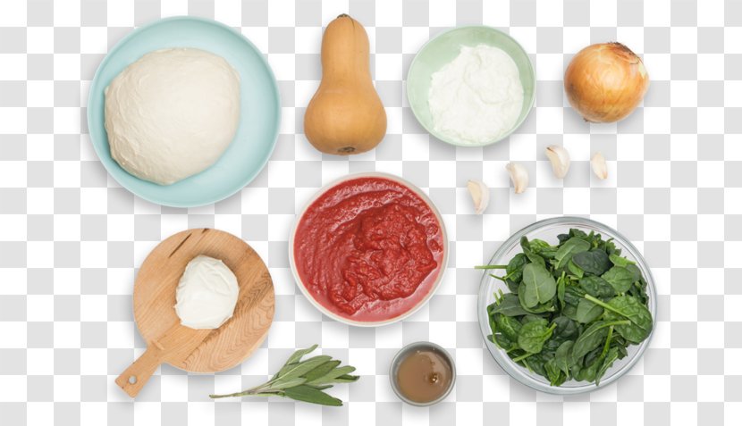 Pizza Vegetarian Cuisine Ingredient Ricotta Recipe - Leaf Vegetable Transparent PNG