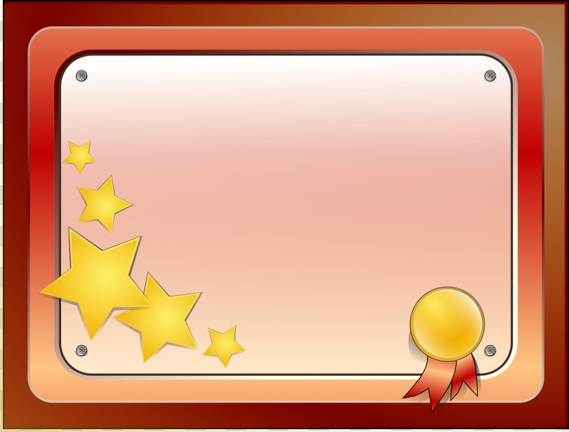Academic Certificate Clip Art - Picture Frame - PPT Transparent PNG