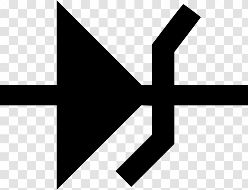 Zener Diode Avalanche - Black - Symbol Transparent PNG