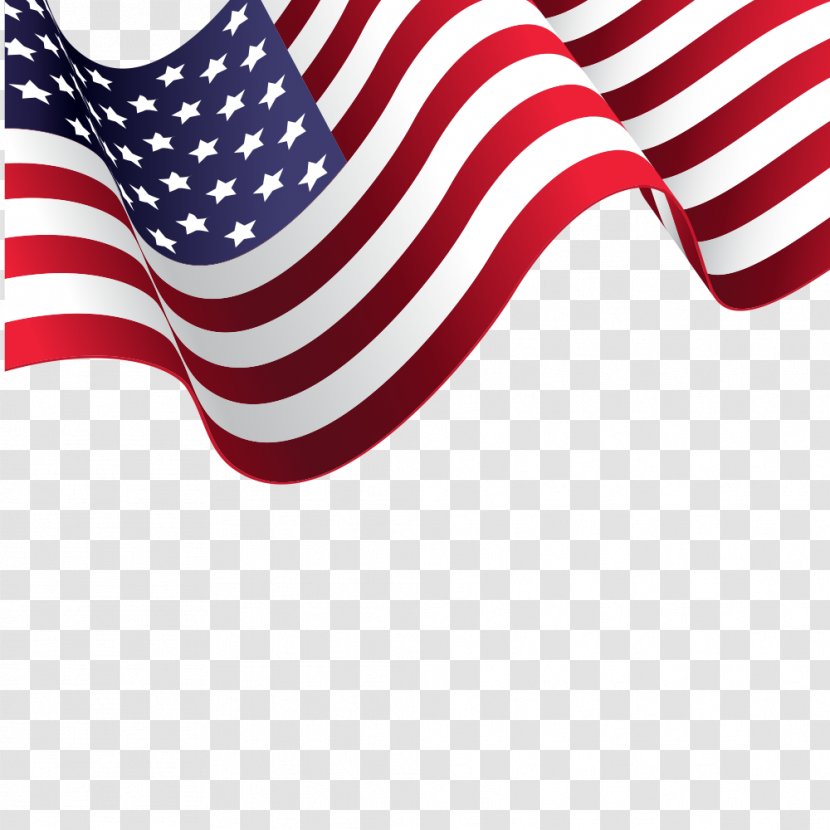 American Flag Vector Material - Point - Red Transparent PNG