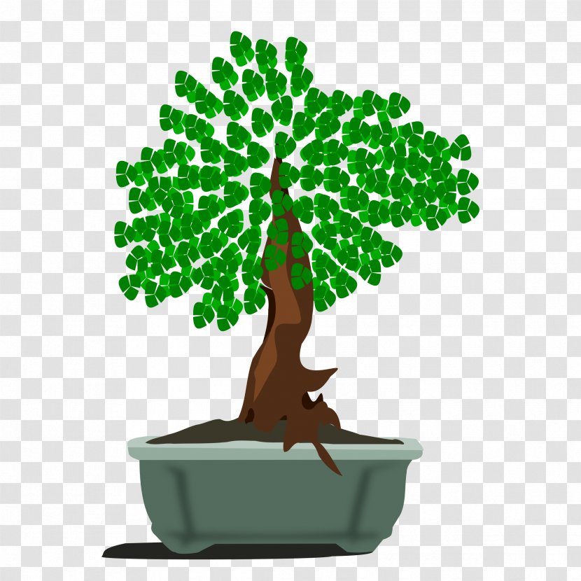 Tree Bonsai Clip Art - Watercolor Painting Transparent PNG