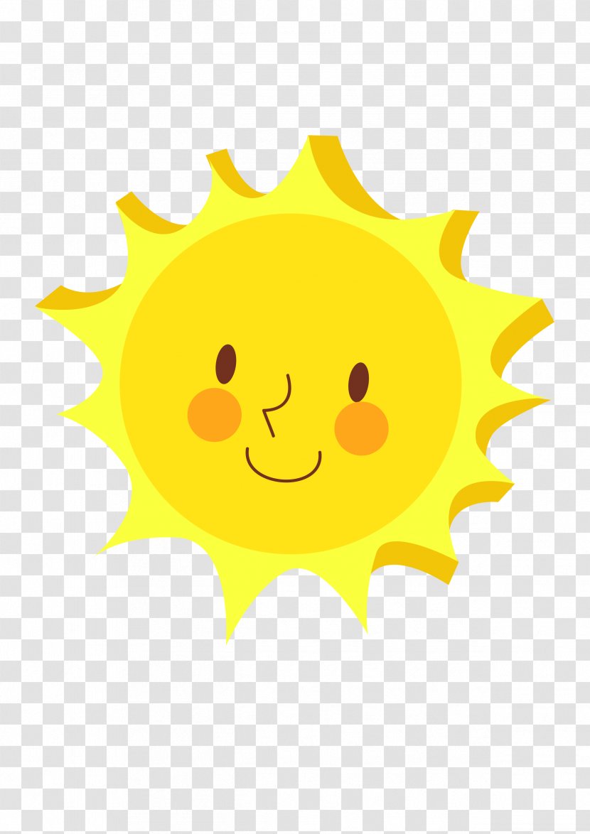 Euclidean Vector - Smile - Cartoon Sun Transparent PNG