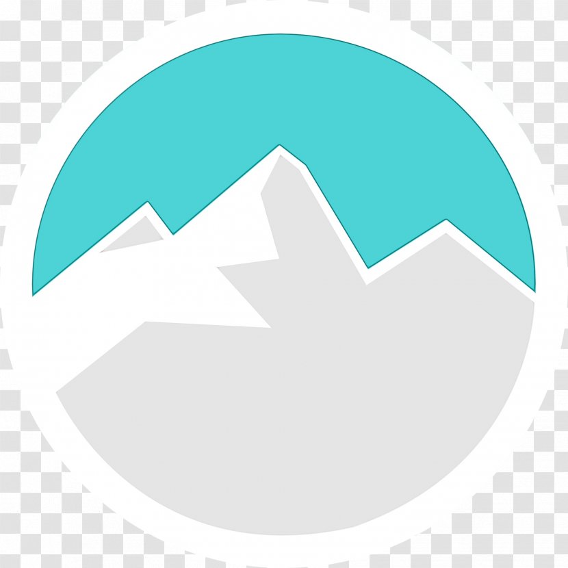 Logo Triangle Font Line - Turquoise - Symbol Transparent PNG