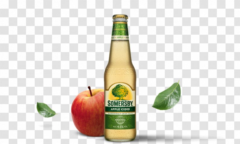 Cider Apple Juice Distilled Beverage Beer Perry - Glass Bottle Transparent PNG