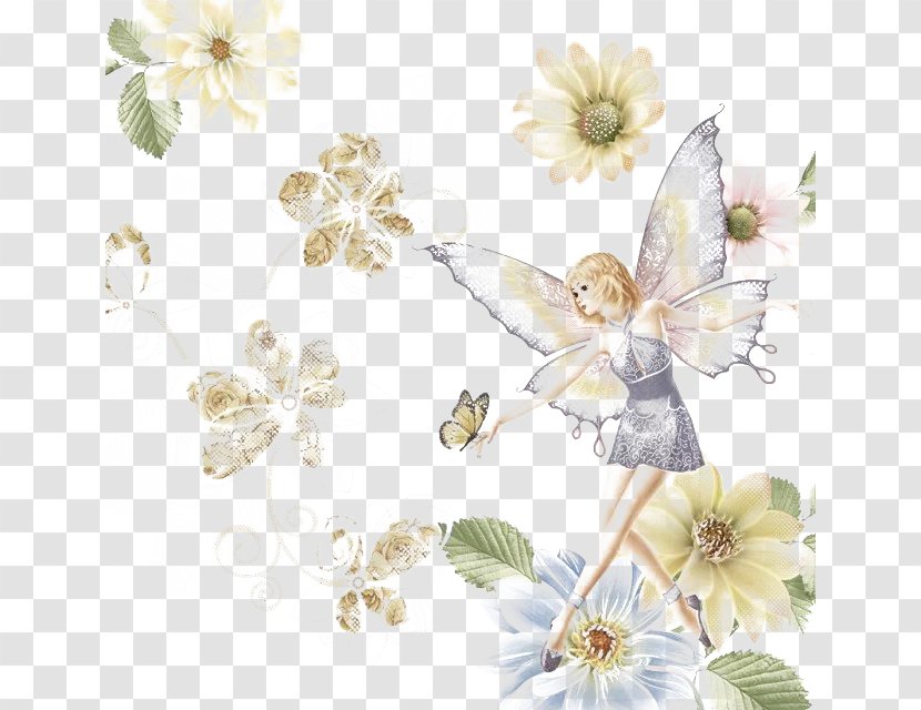 Butterfly Fairy Floral Design - Membrane Winged Insect - Dance Transparent PNG
