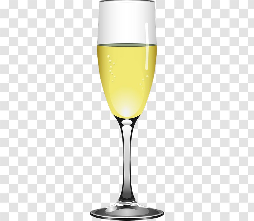Champagne Glass Clip Art Vector Graphics - Stemware Transparent PNG