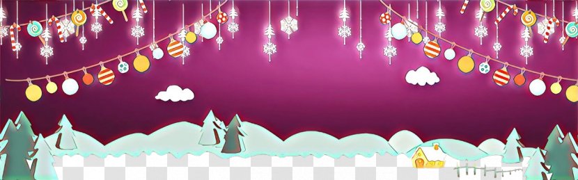 Merry Christmas Happy New Year Background - Violet - Animation Stage Transparent PNG