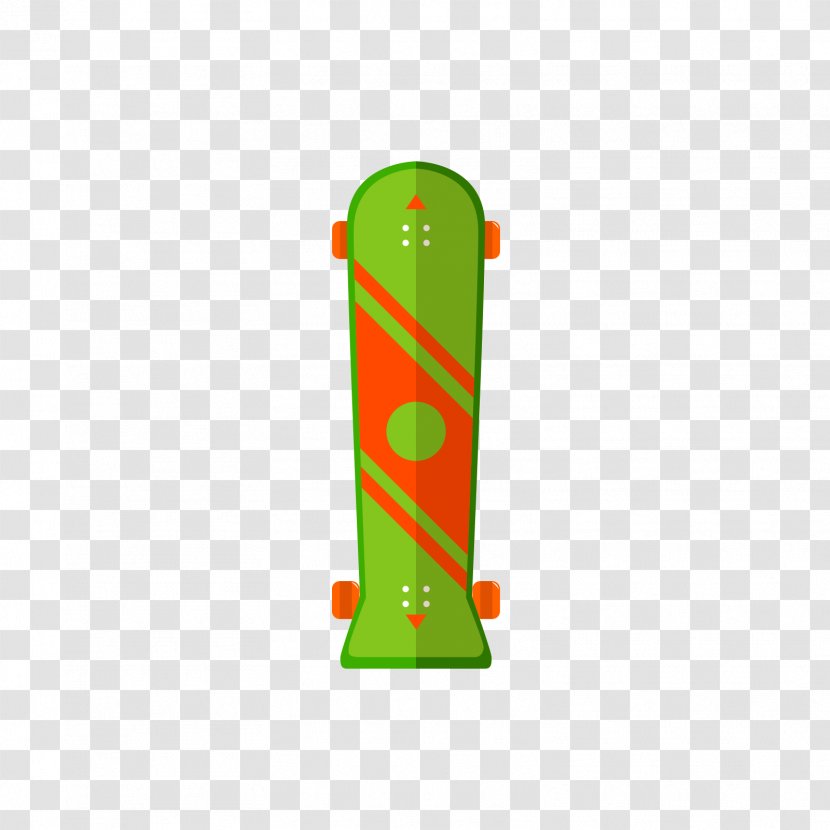 Adobe Illustrator Flat Design Euclidean Vector - Logo - A Red Green Skateboard Transparent PNG