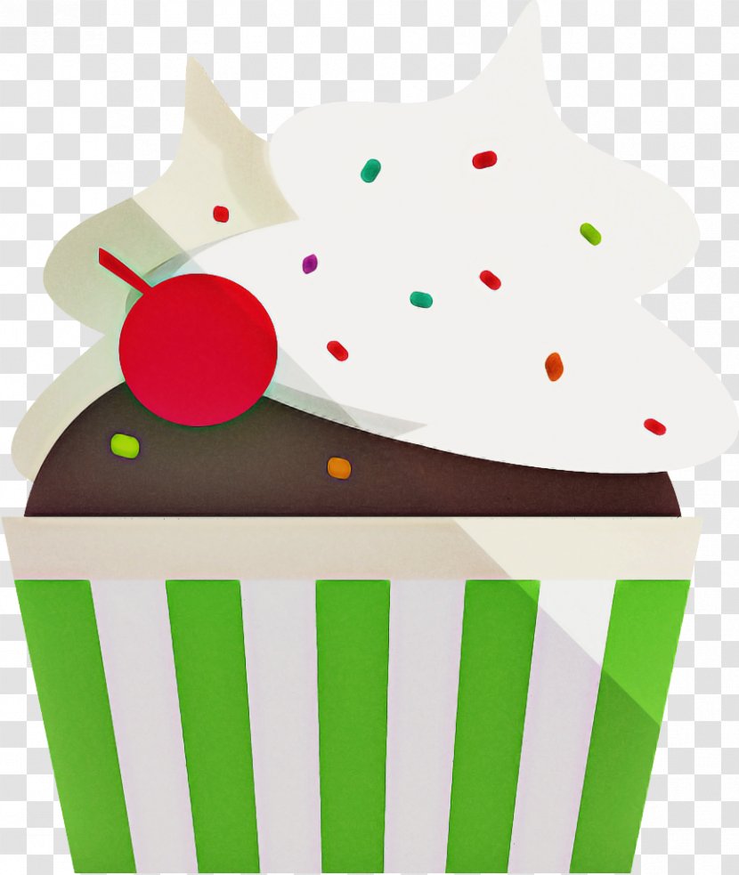 Green Baking Cup Cake Muffin Cupcake - Dessert - Cream Transparent PNG