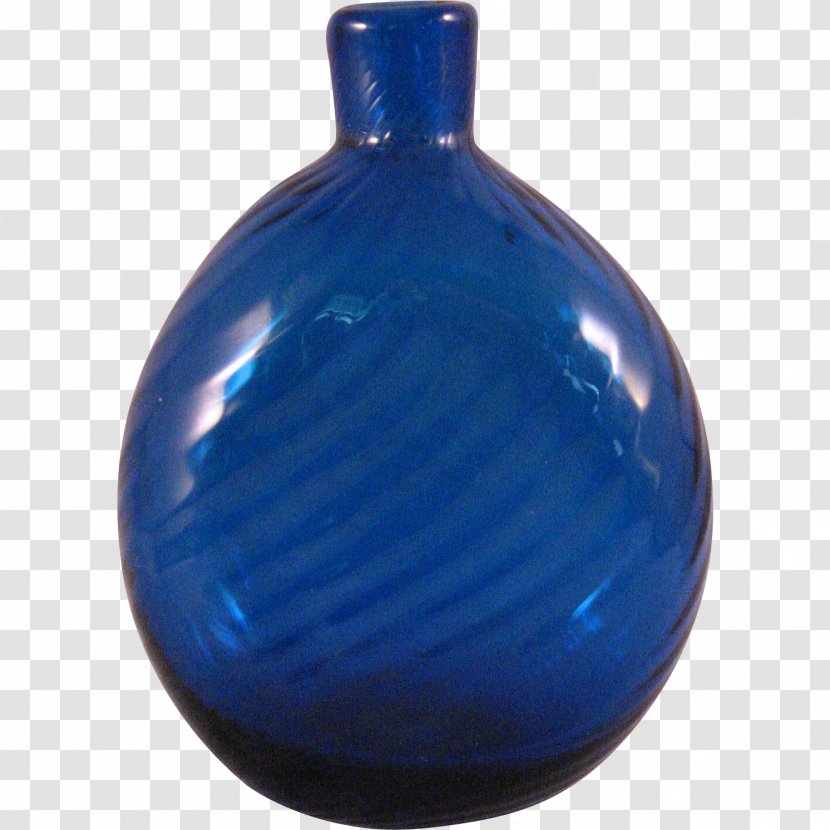 Glass Bottle Cobalt Blue Vase - Microsoft Azure - Flask Transparent PNG
