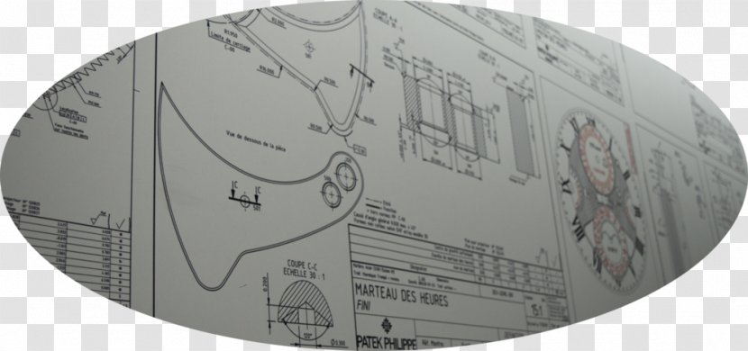 Patek Philippe & Co. Blueprint Rolex Submariner Calatrava Saatchi Gallery - Mechanism Diagram Transparent PNG