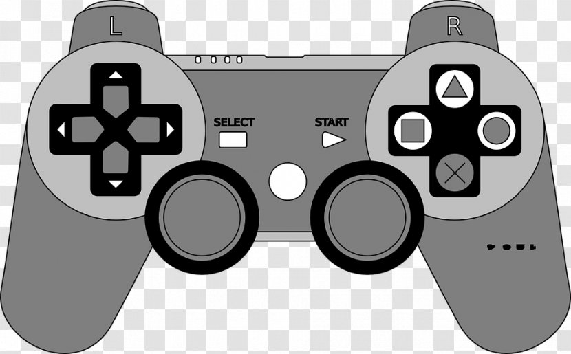 PlayStation Joystick Xbox 360 Controller Clip Art Game Controllers - Electronic Device - Playstation Transparent PNG