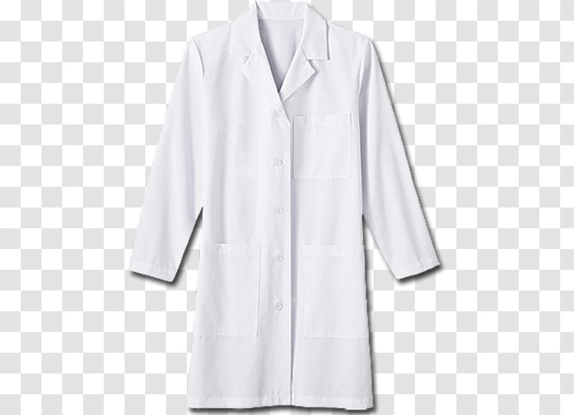 Lab Coats Sleeve Pocket Collar Blouse - Scrubs - White Coat Transparent PNG
