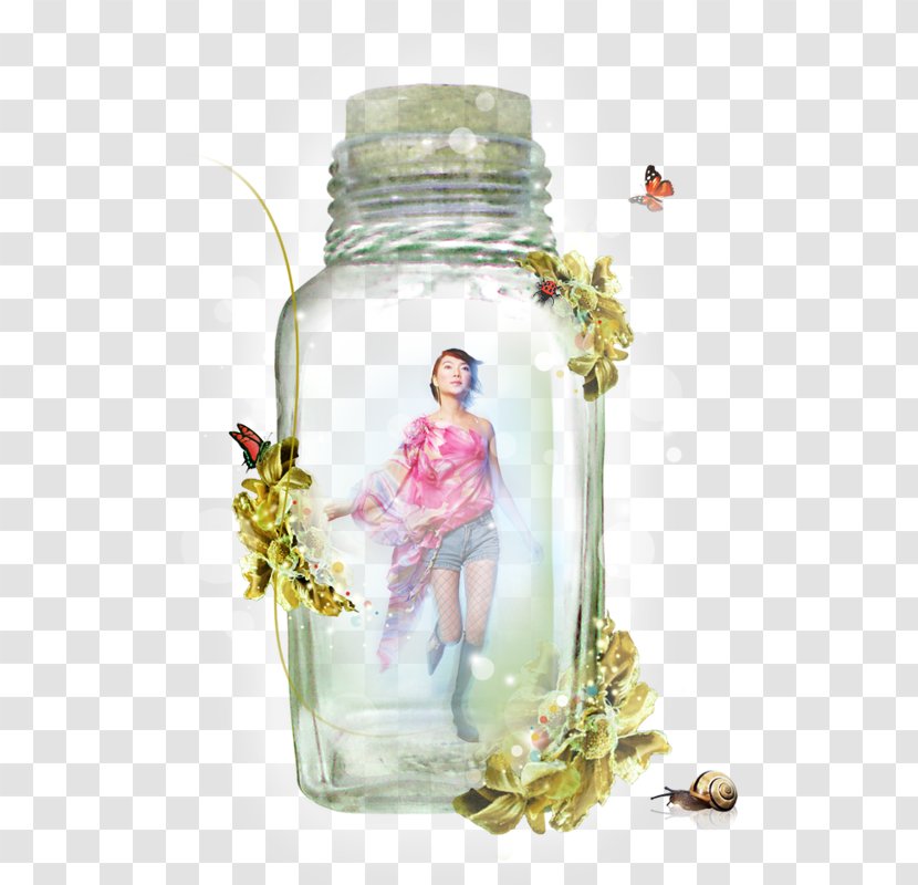 Glass Bottle - Hourglass - Transparent Transparent PNG