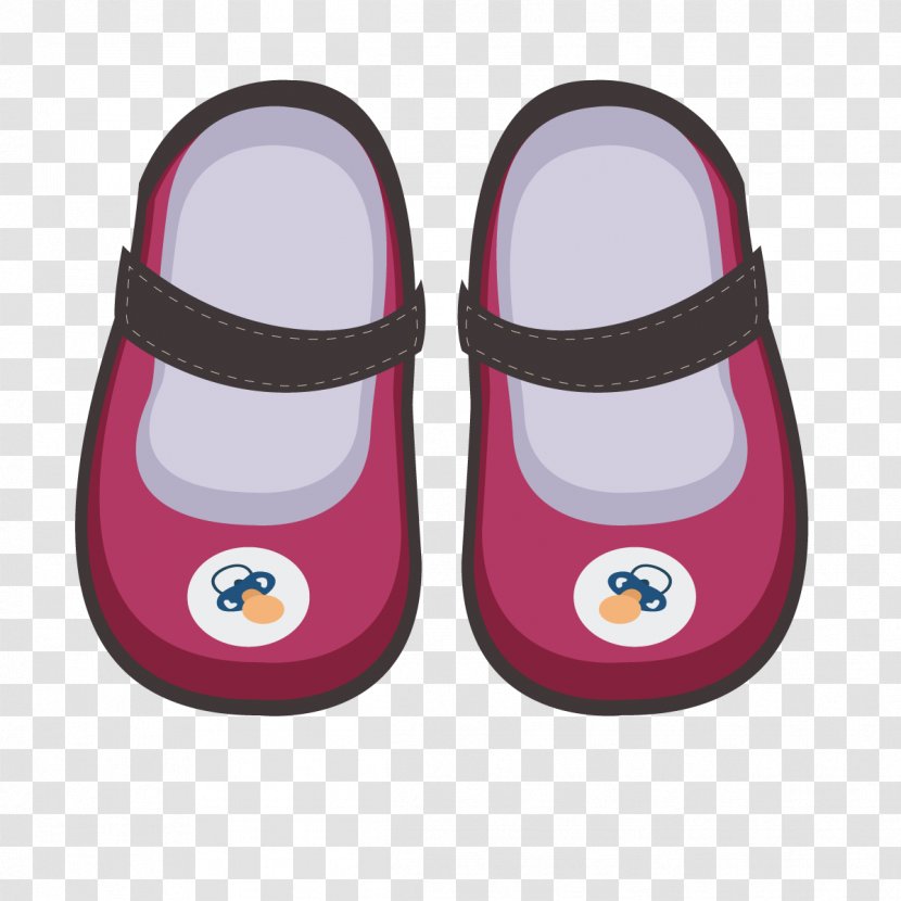 Slipper Shoe Infant Vans Sneakers - Tree - Vector Small Red Shoes Transparent PNG