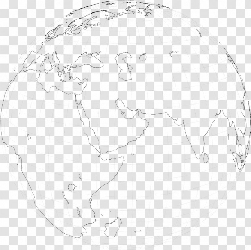 Globe World Earth Map - Cartoon Transparent PNG
