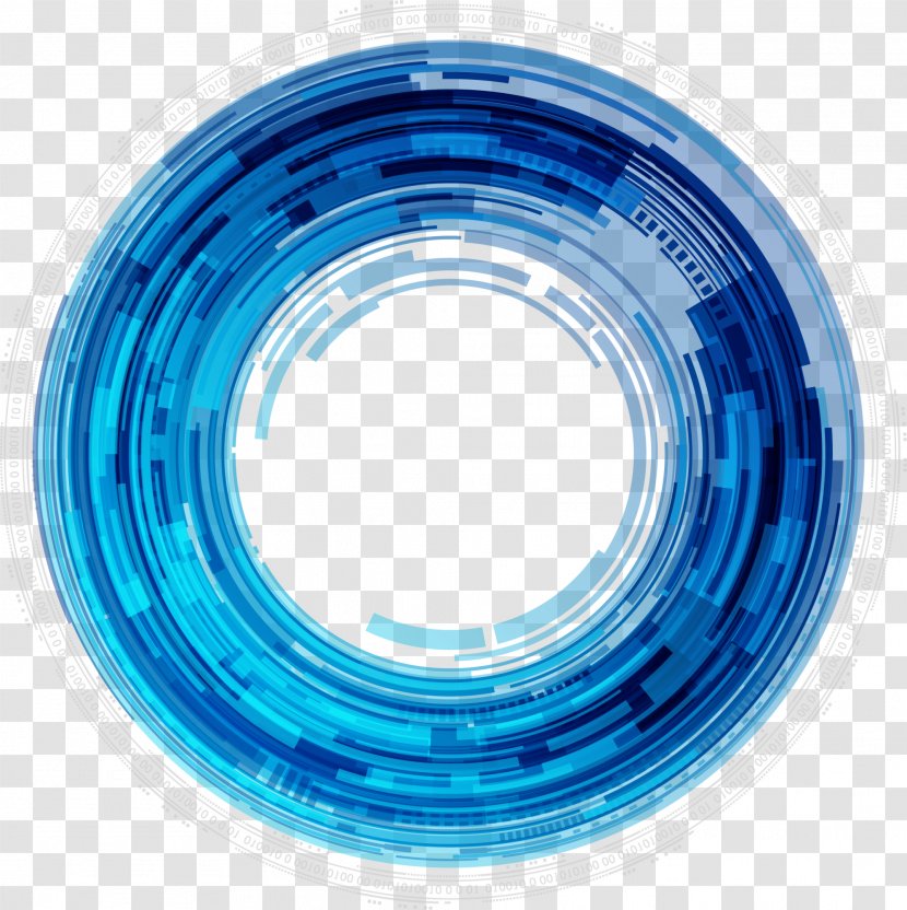 Science Fiction Icon - Pattern - Blue Sci-fi Circle Transparent PNG