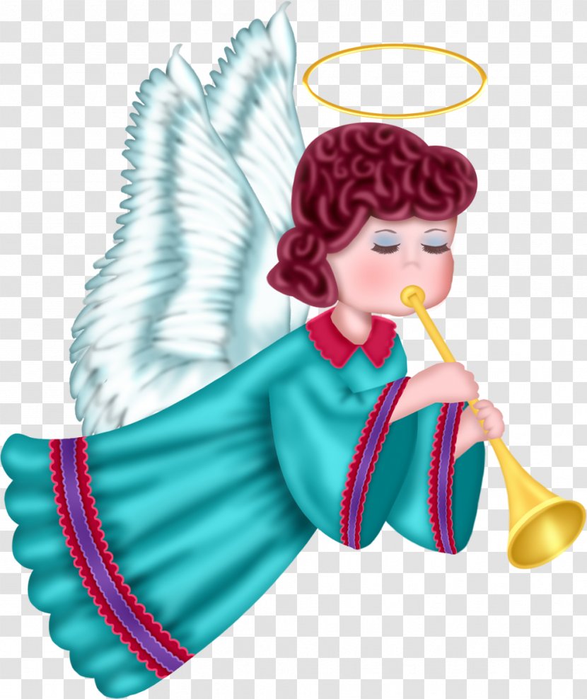 Angel Cherub Clip Art - Cute With Blue Robe Free Clipart Picture Transparent PNG