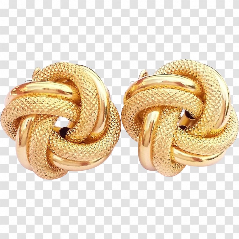 Love Knot Stud Earrings In 18k Gold Infinity - Jewellery Transparent PNG