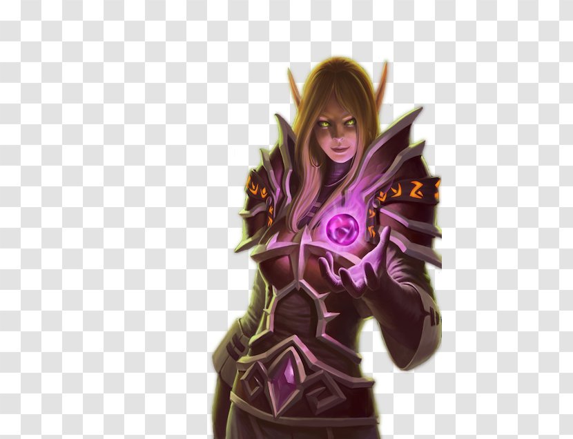 World Of Warcraft: Legion Death Knight Blood Elf Warlock Fan Art - Silhouette Transparent PNG